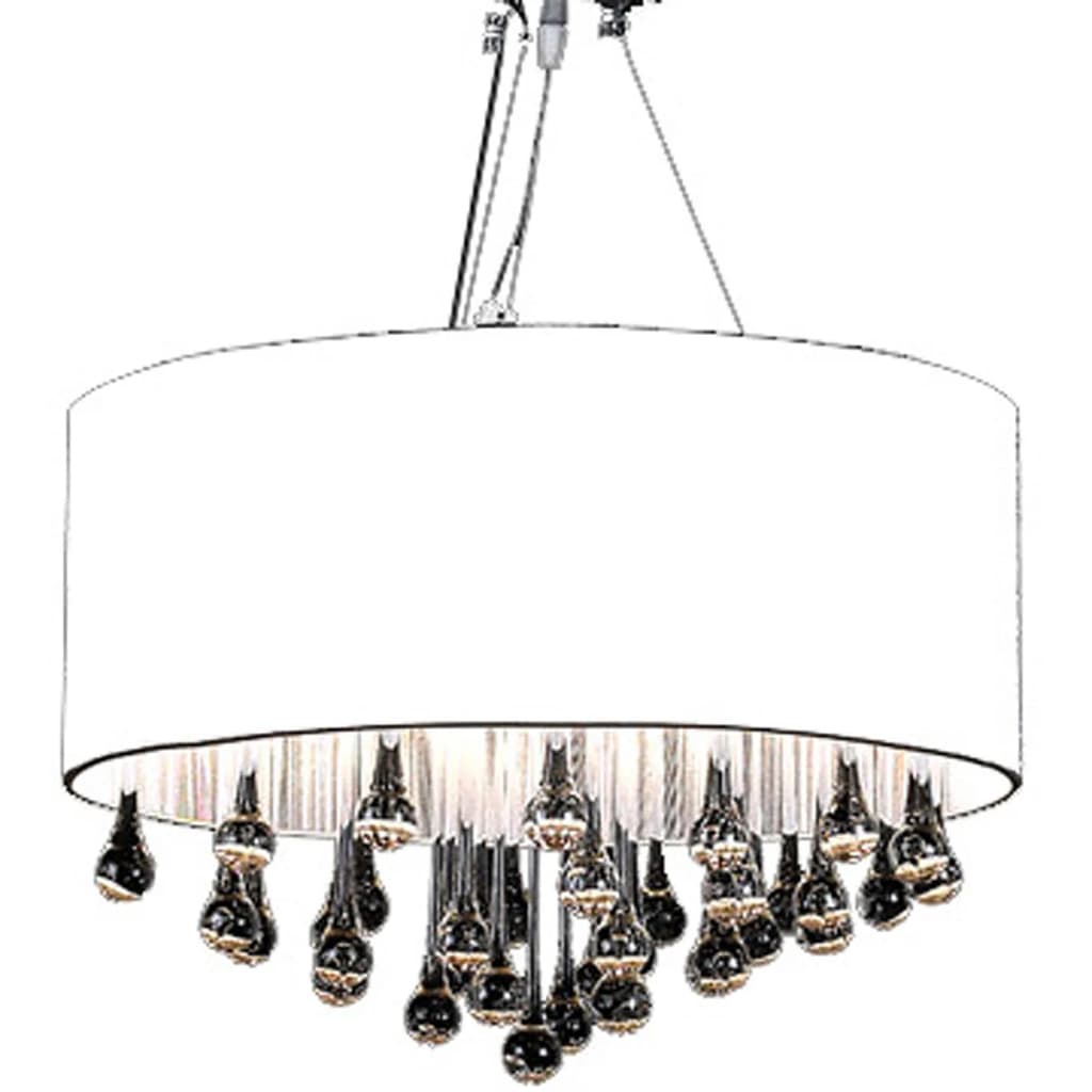 Luster s 85 krištáľmi, biely