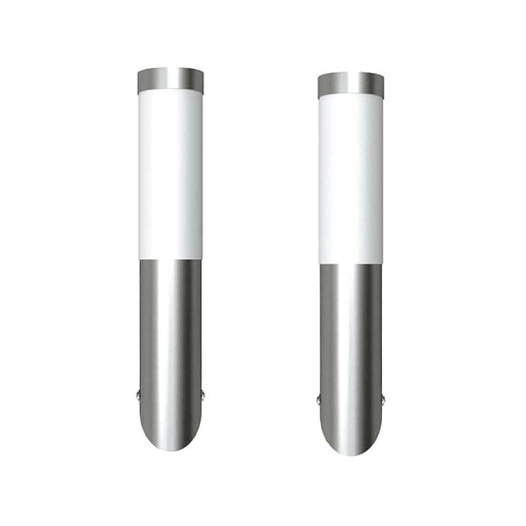 Vonkajšie Nástenné Svetlá 2 Ks, Nehrdzavejúca Oceľ