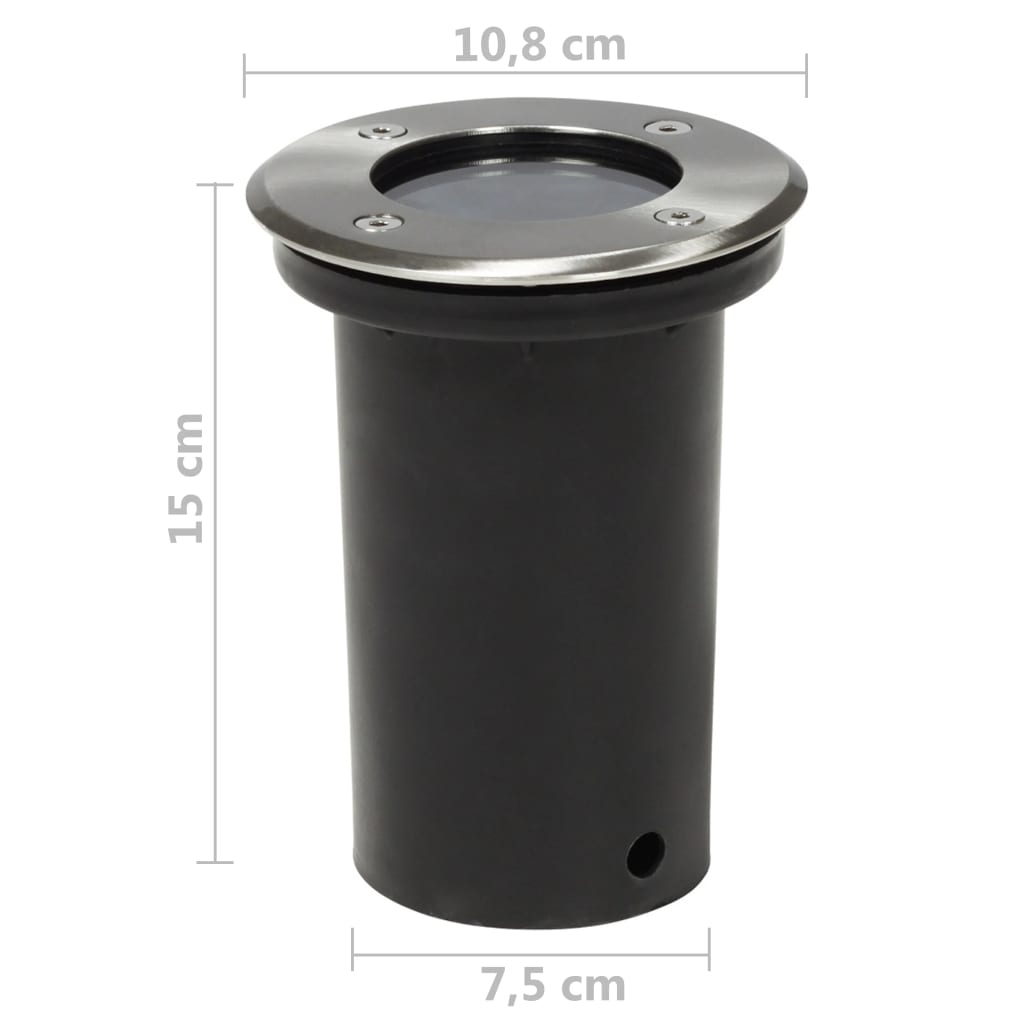 Vonkajšie Zapustené Svetlá 12 Ks, Okrúhle