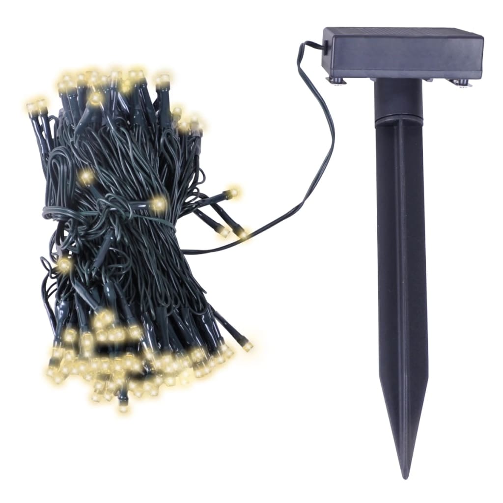 Solárna Led Svetelná Reťaz, Teplá Biela, Vianočná Dekorácia