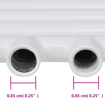 Rebríkový radiátor na centrálne vykurovanie, rovný 600x1160 mm