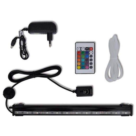 Ponorné akváriové bodové LED svietidlo s bublinami RGB 32 cm