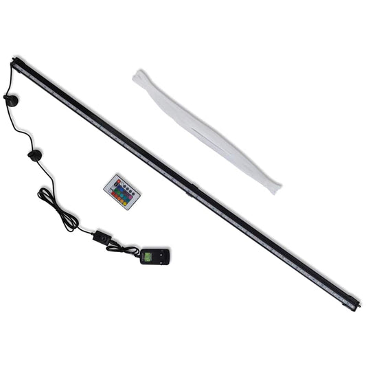 Akváriová LED lampa s bublinami RGB 107 cm