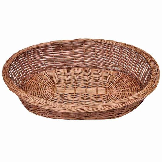 Košík/pelech pre psy z vŕbového prútia, prírodná farba 90 cm