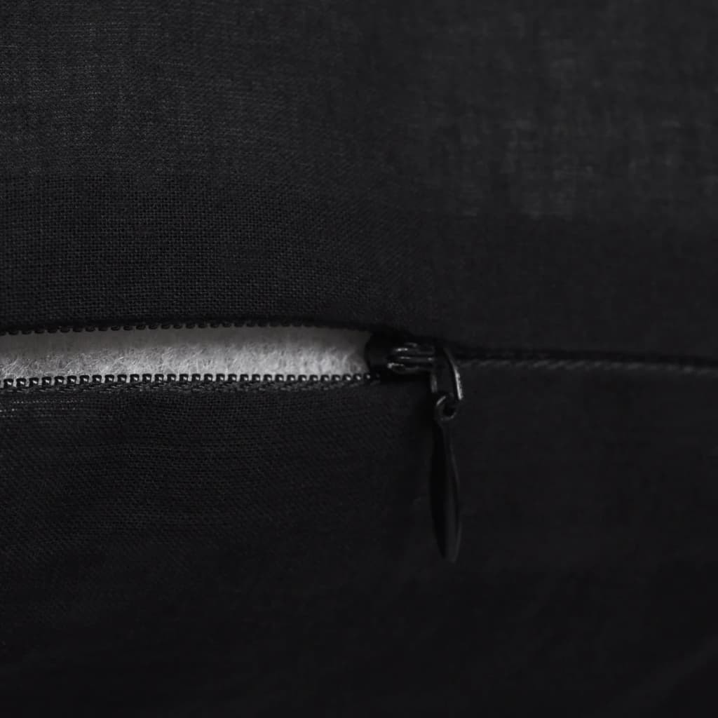 Návliečky Na Vankúše, 4 Ks, Bavlna, Čierne,