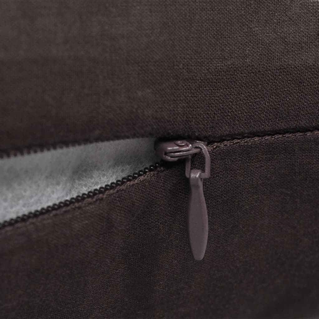 Návliečky Na Vankúše, 4 Ks, Bavlna, Hnedé,