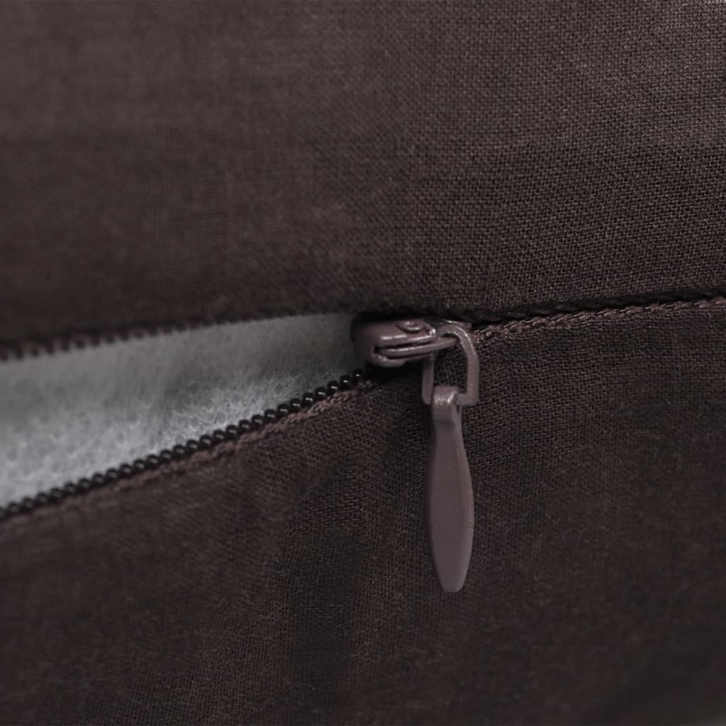 Návliečky Na Vankúše, 4 Ks, Bavlna, Hnedé,