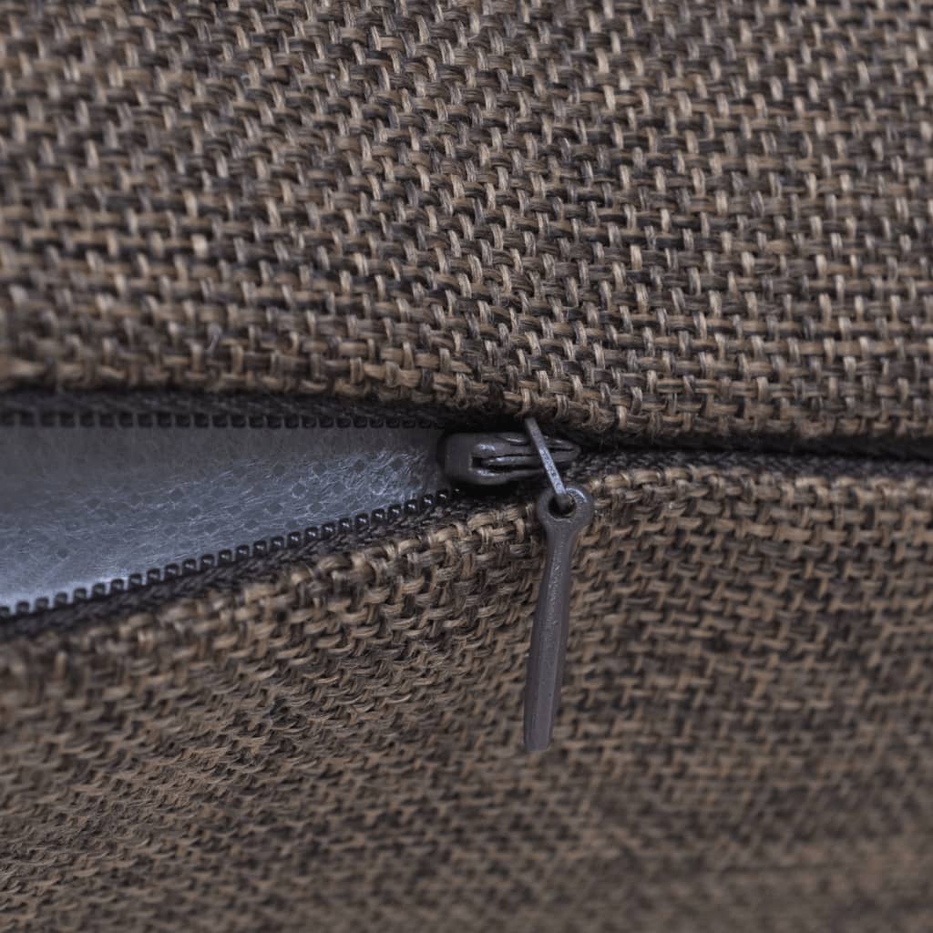 Návliečky Na Vankúše S Ľanovým Vzhľadom, 4 Ks, Hnedé,