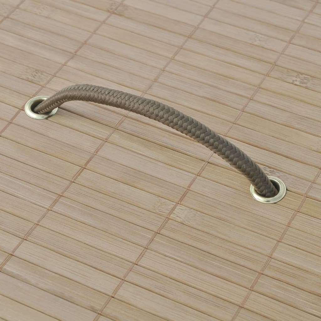 Bambusový Kôš Na Bielizeň, Okrúhly, Prírodná Farba