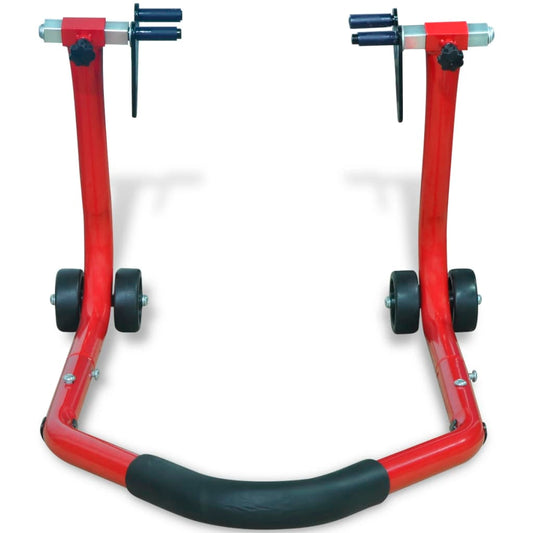 Predný stojan na motocykel, červený