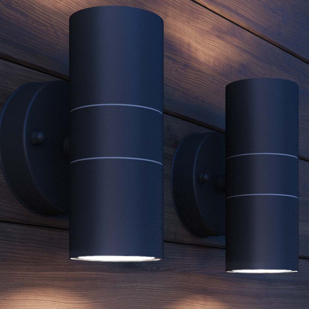 Vonkajšie Nástenné Led Svietidlá, 2 Ks, Nerezová Oceľ