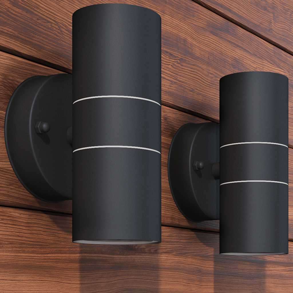 Vonkajšie Nástenné Led Svietidlá, 2 Ks, Nerezová Oceľ