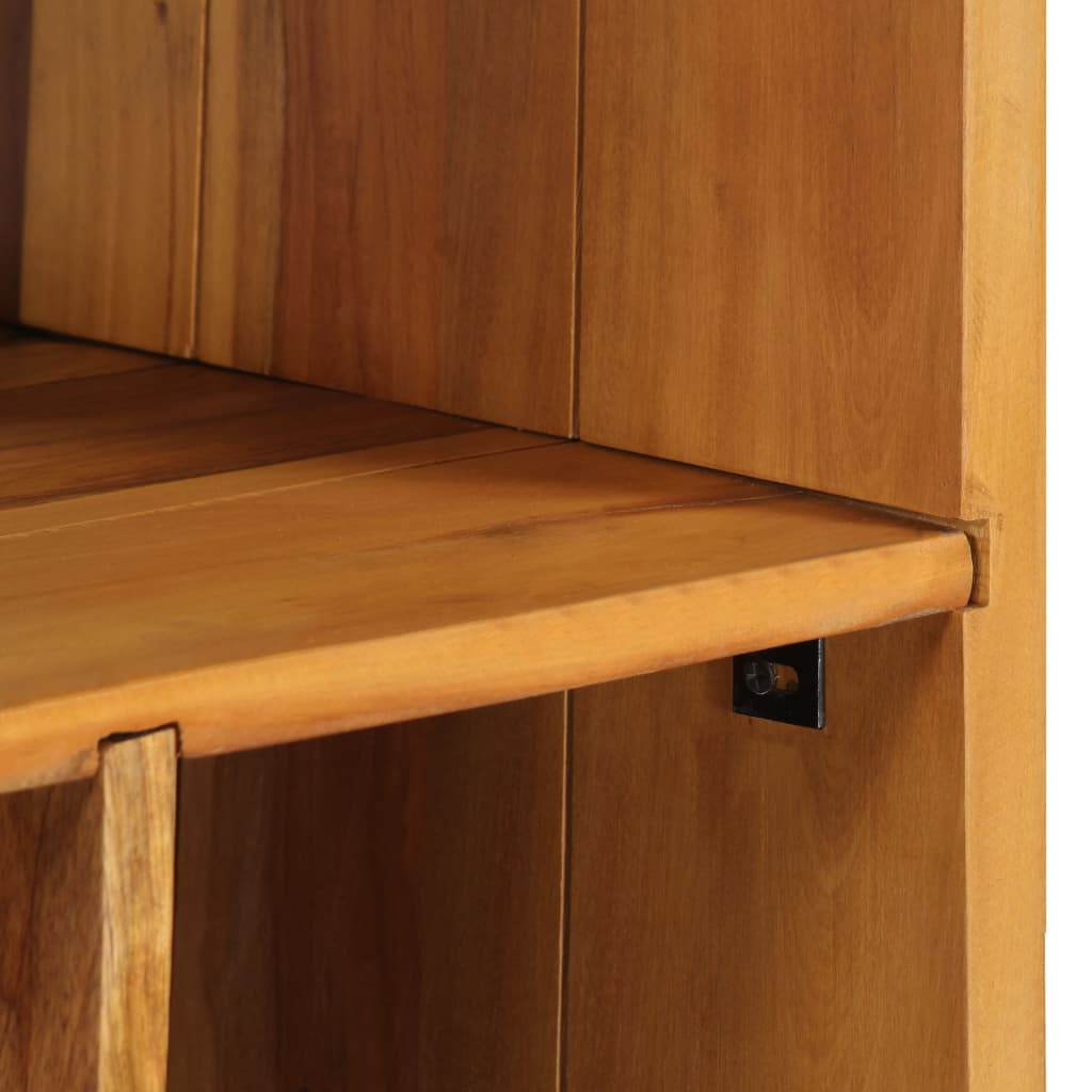 Knižnica 60X35X180 Cm, Recyklovaný Masív