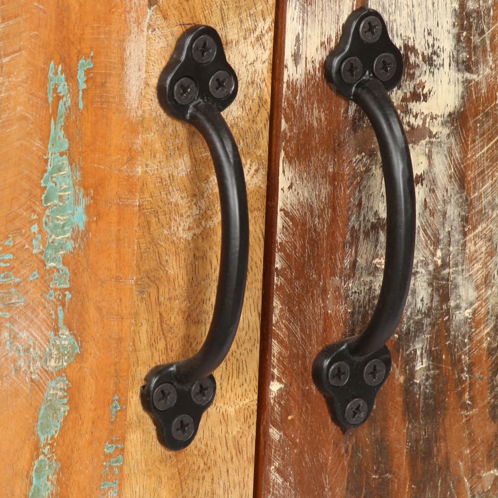 Knižnica 60X35X180 Cm, Recyklovaný Masív