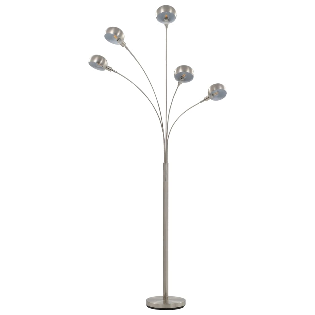 Stojanová Lampa Strieborná 200 Cm 5 X E14