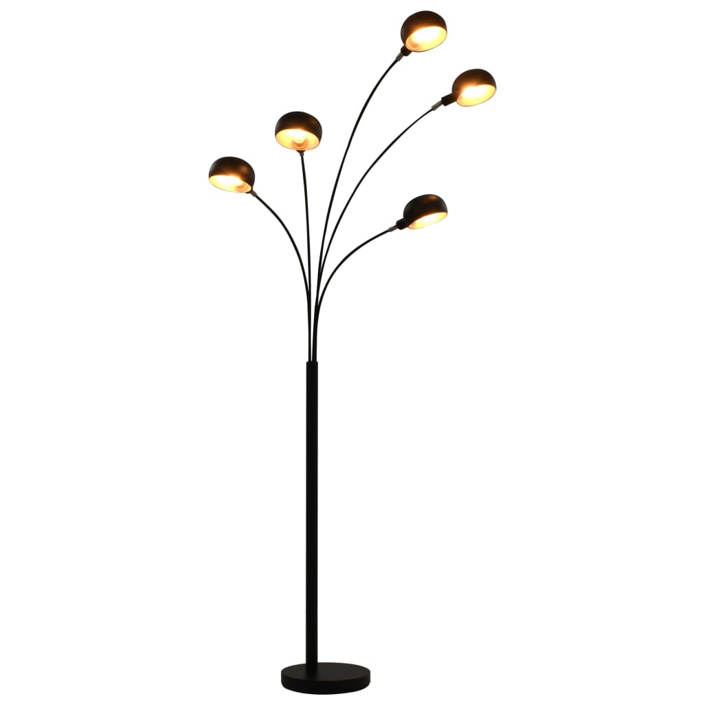 Stojanová Lampa Strieborná 200 Cm 5 X E14