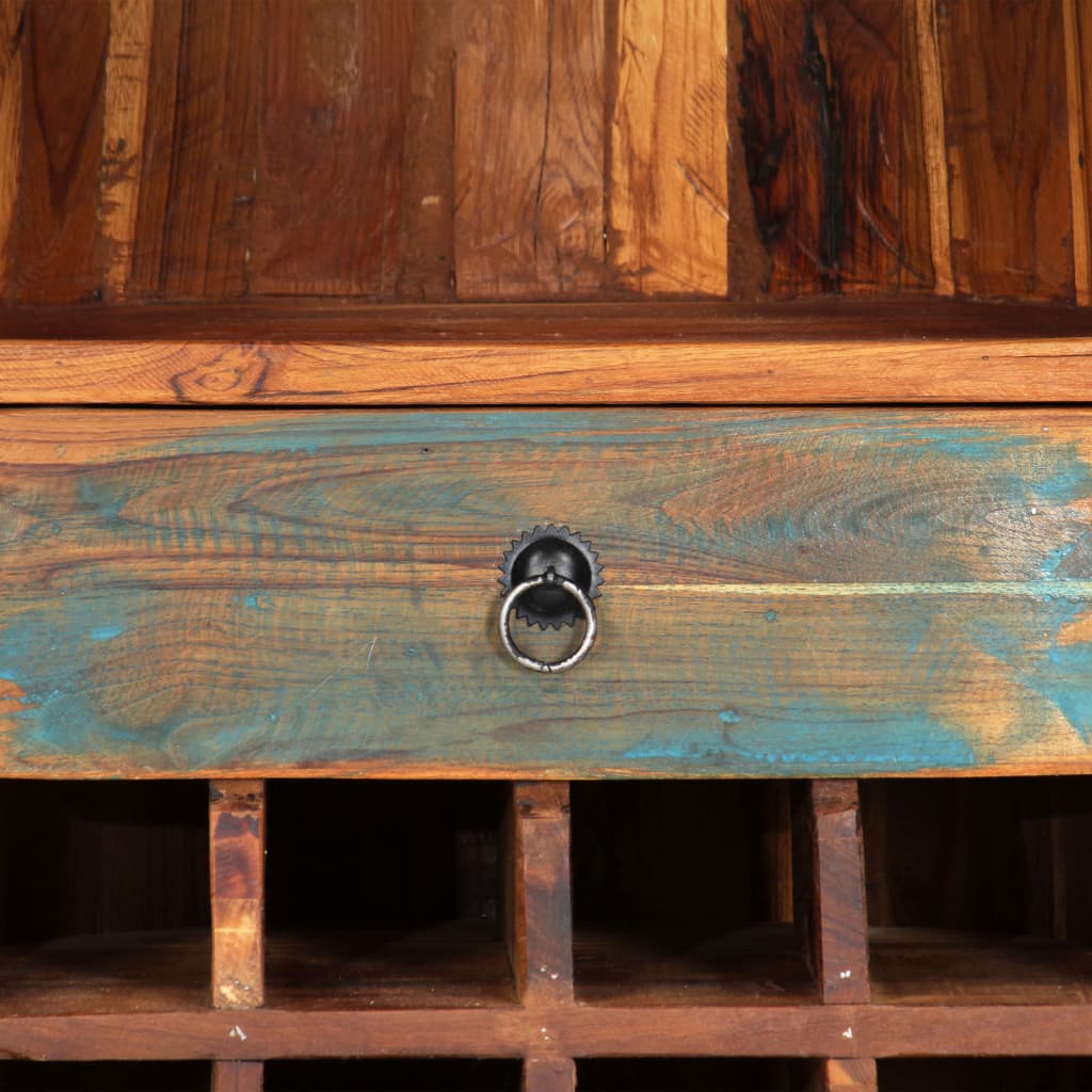 Stojan Na Víno 50X40X180 Cm, Recyklovaný Masív