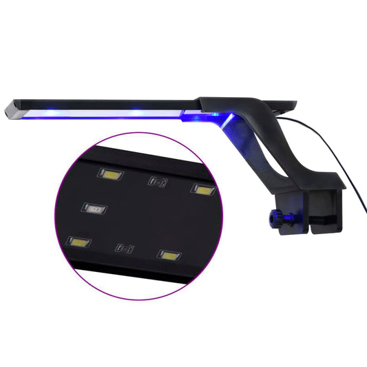LED svetlo do akvária so svorkami 25-45 cm modrá a biela