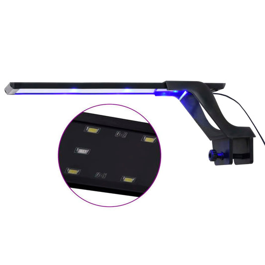 LED svetlo do akvária so svorkami 35-55 cm modrá a biela