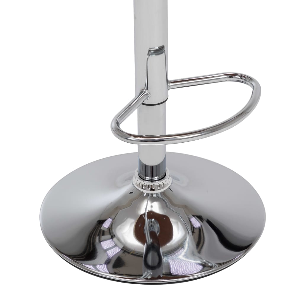 Barové Stoličky 2 Ks Krémové Ohýbané Drevo A Umelá Koža