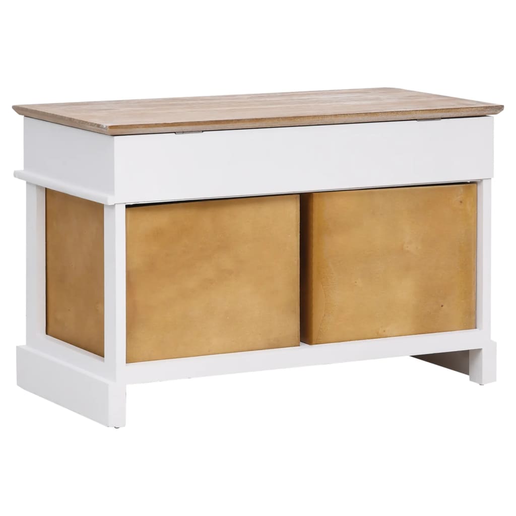 Lavička do chodby 70x35x45 cm paulownia drevo