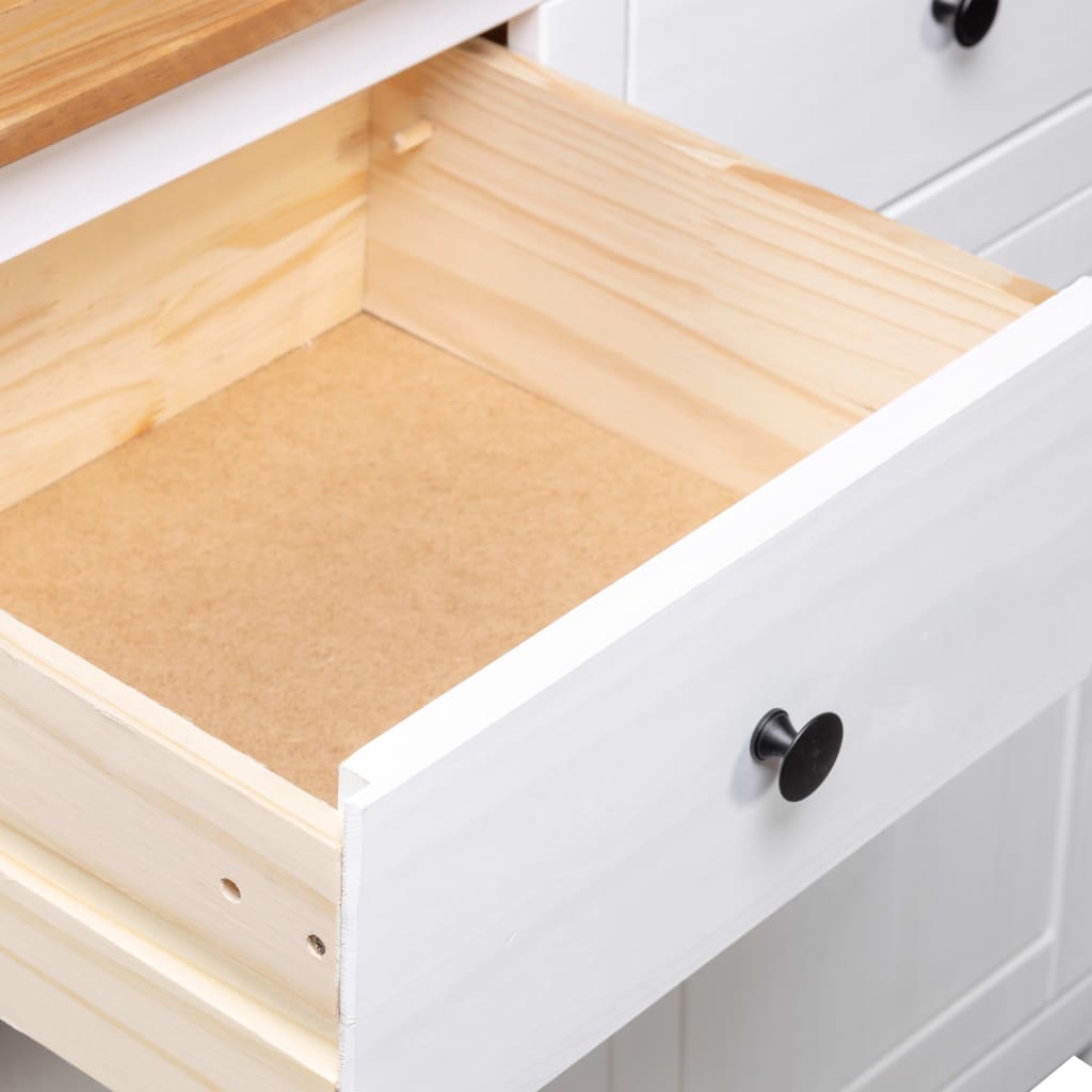 Komoda 93X40X80 Cm Borovicový Masív Panama Range