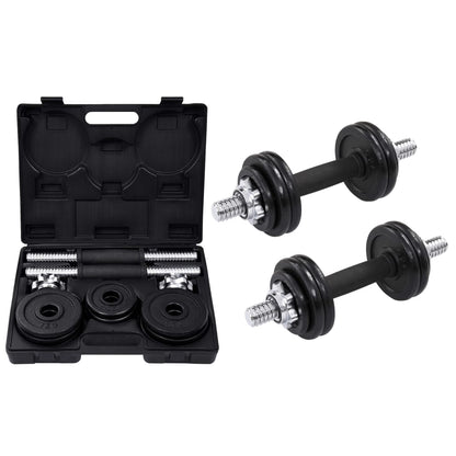 19-dielna sada činiek dumbbell 15 kg, liatina