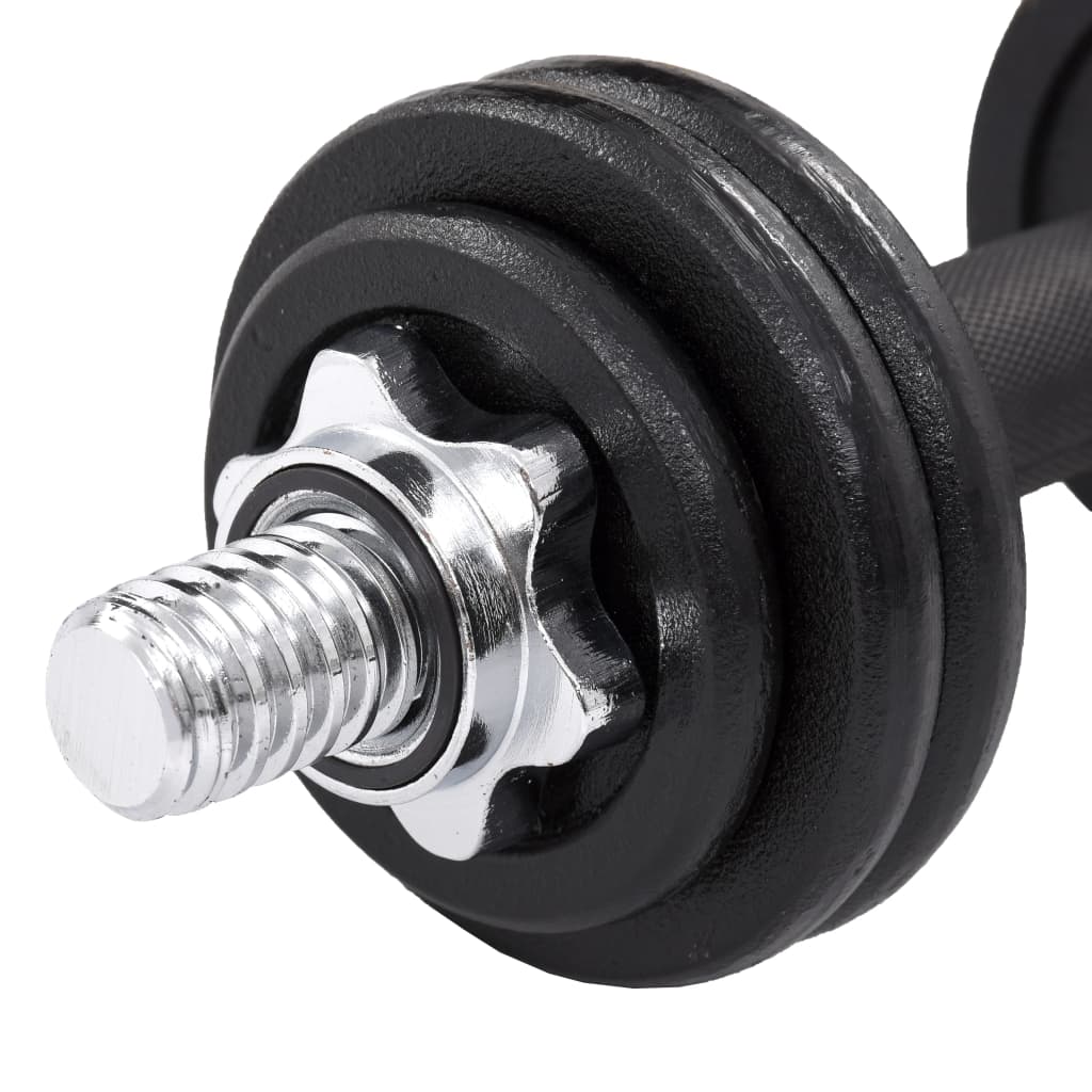 19-dielna sada činiek dumbbell 15 kg, liatina
