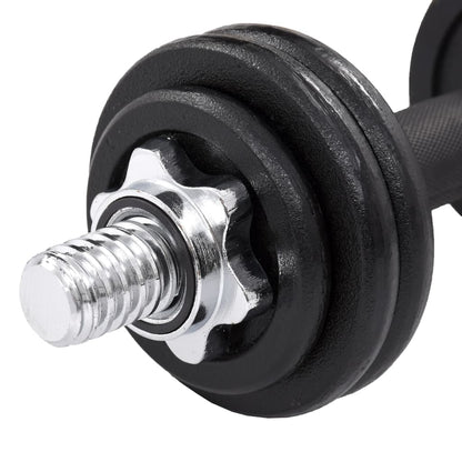 19-dielna sada činiek dumbbell 15 kg, liatina