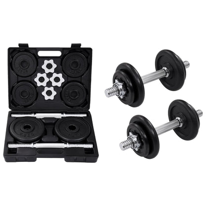 15-dielna sada činiek dumbbell 20 kg, liatina