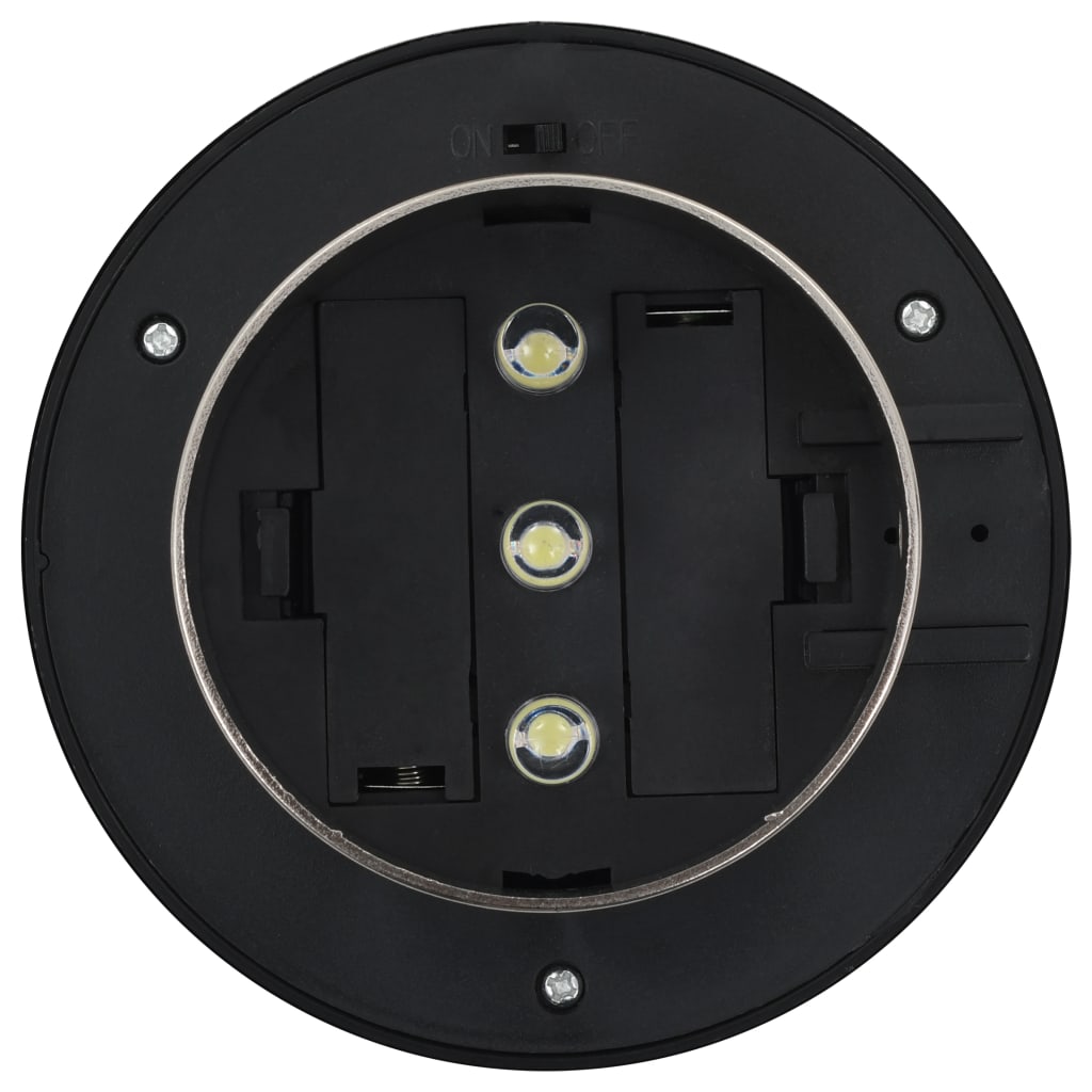 Vonkajšie Solárne Svietidlá 12 Ks Biele 12 Cm Led Okrúhle