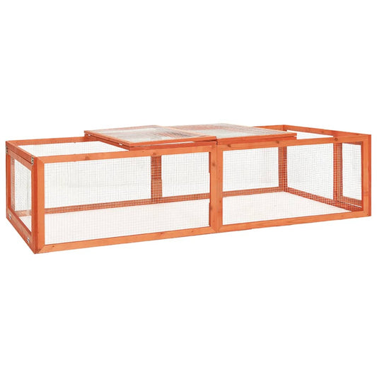 Králikáreň 183x90x46,5 cm masívne jedľové drevo