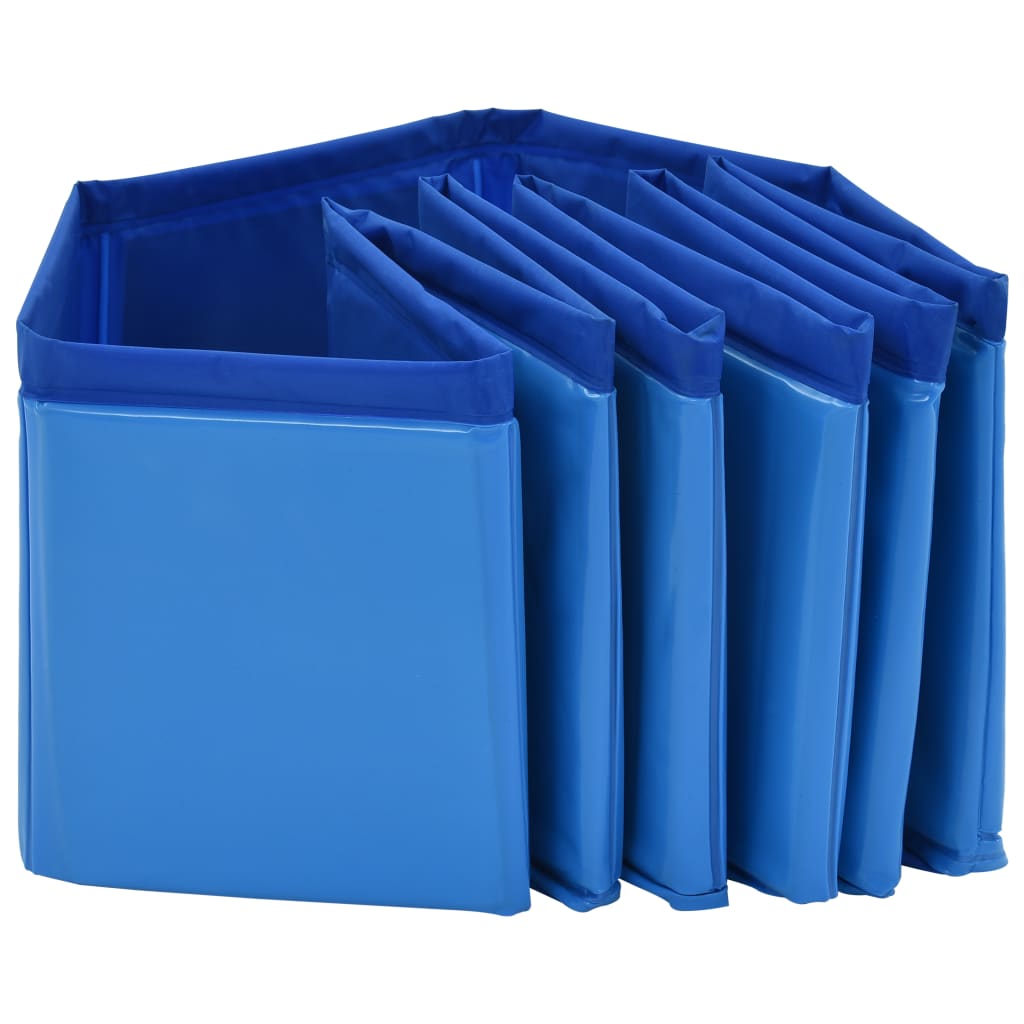 Skladací bazén pre psov modrý 80x20 cm PVC