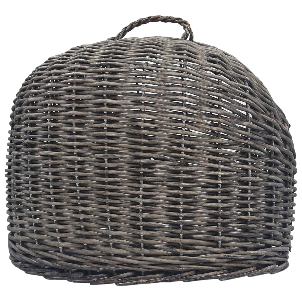 Prepravka pre mačku sivá 60x45x45 cm prírodná vŕba