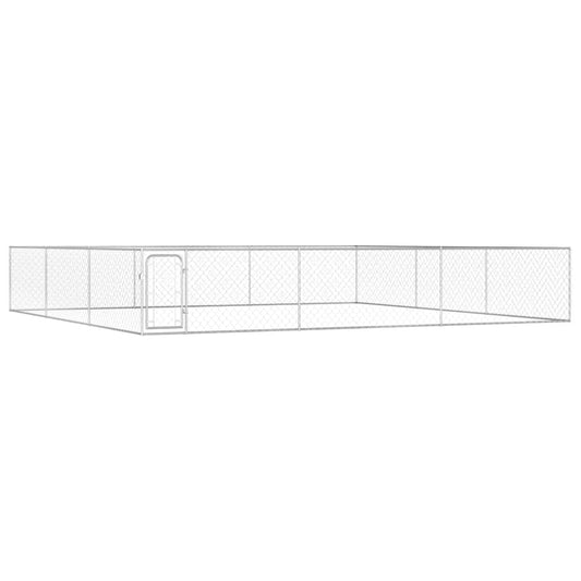 Vonkajšia voliéra pre psy, pozinkovaná oceľ 6x6x1 m