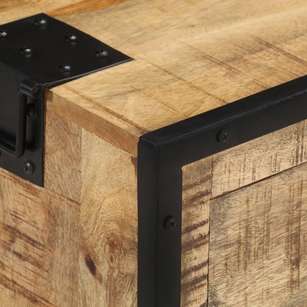 Komoda 100X31X60 Cm Surový Mangovníkový Masív