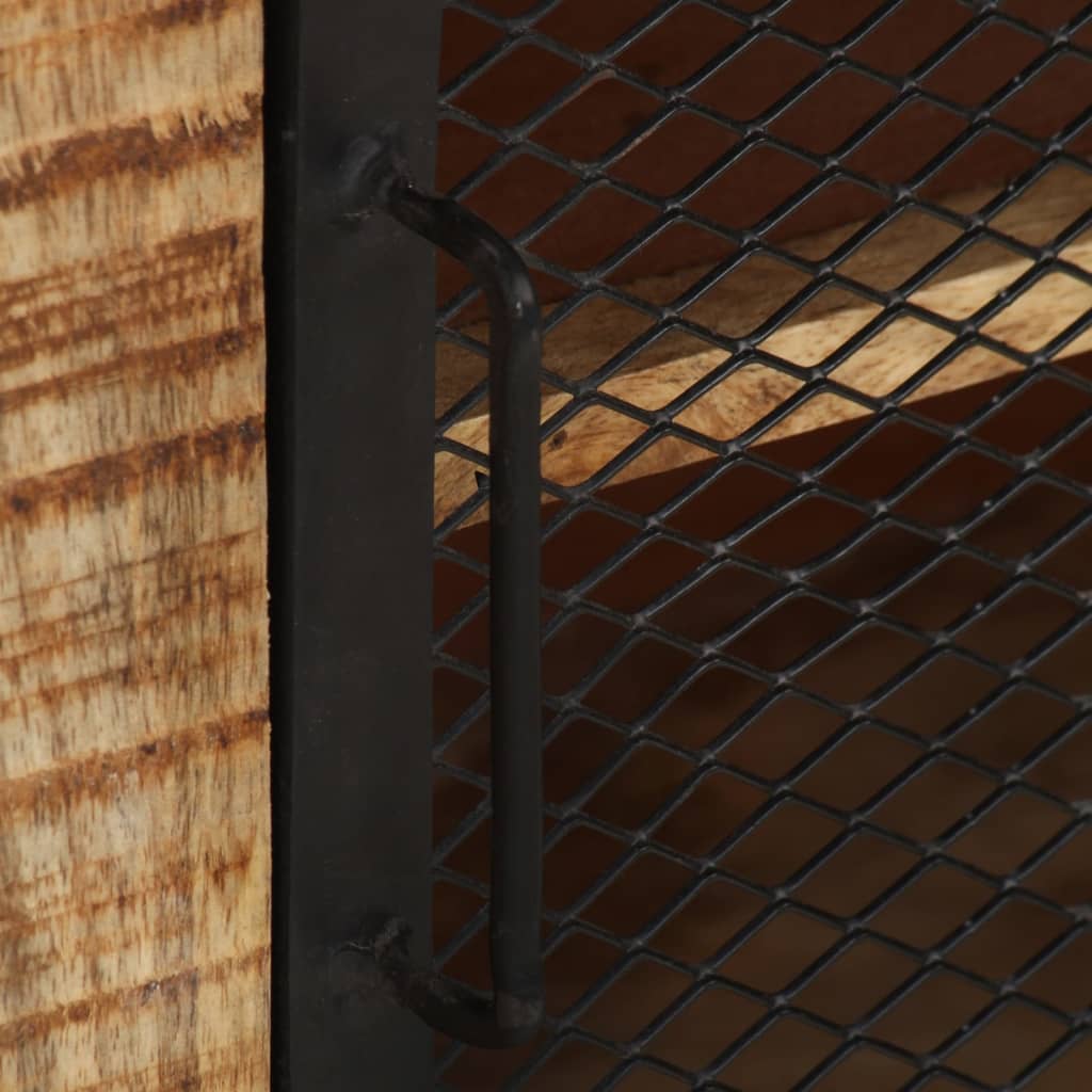 Komoda 100X31X60 Cm Surový Mangovníkový Masív