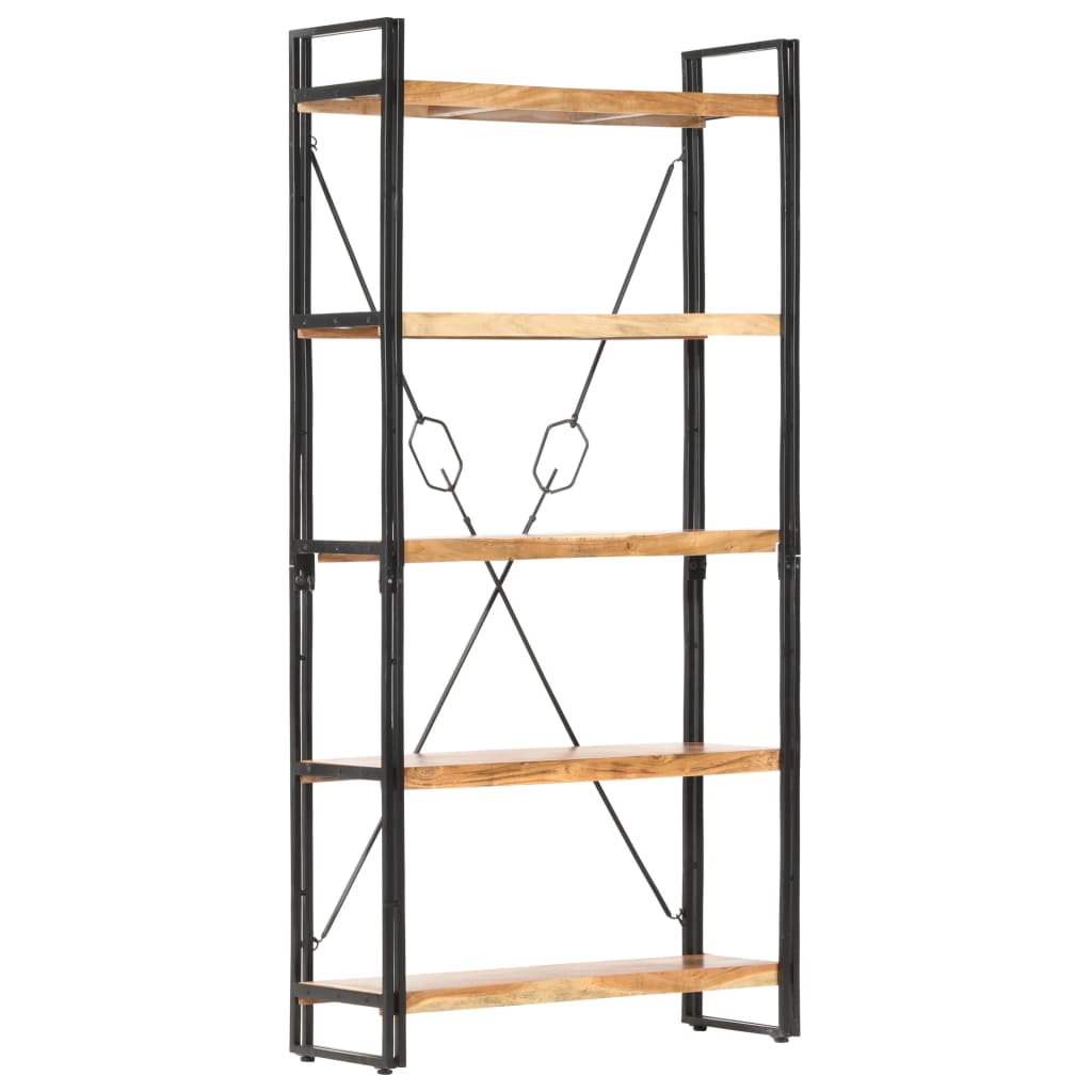 Knižnica S 3 Policami 60X30X Akáciový Masív