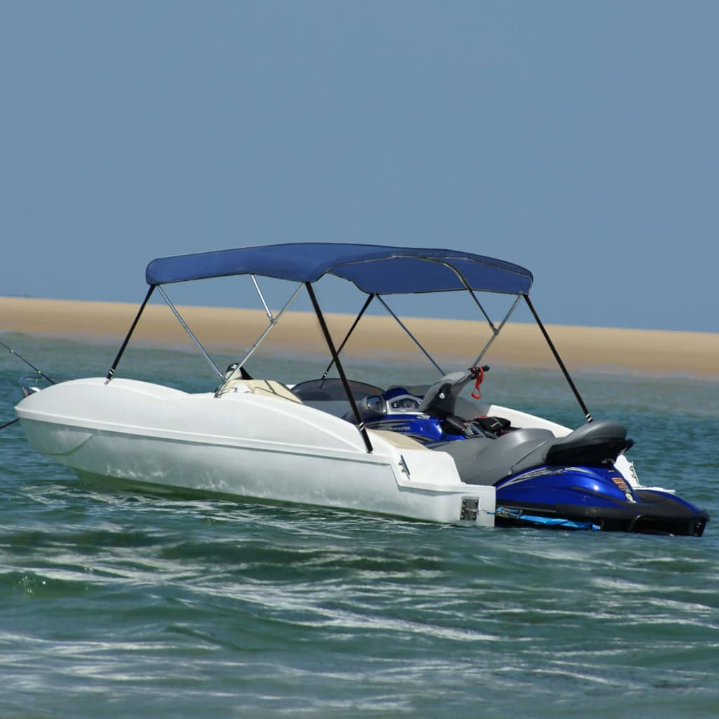 Strieška Bimini s 3 oblúkmi, modrá 183x160x137 cm