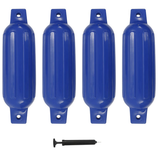 Lodný nárazník 4 ks, modrý 41x11,5 cm, PVC