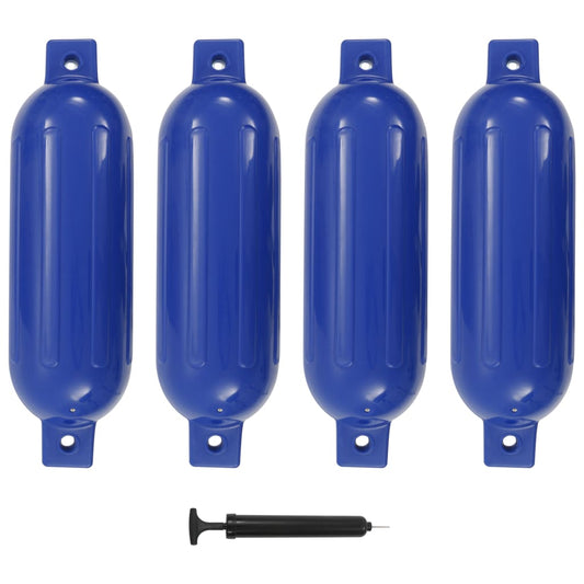 Lodný nárazník 4 ks, modrý 51x14 cm, PVC