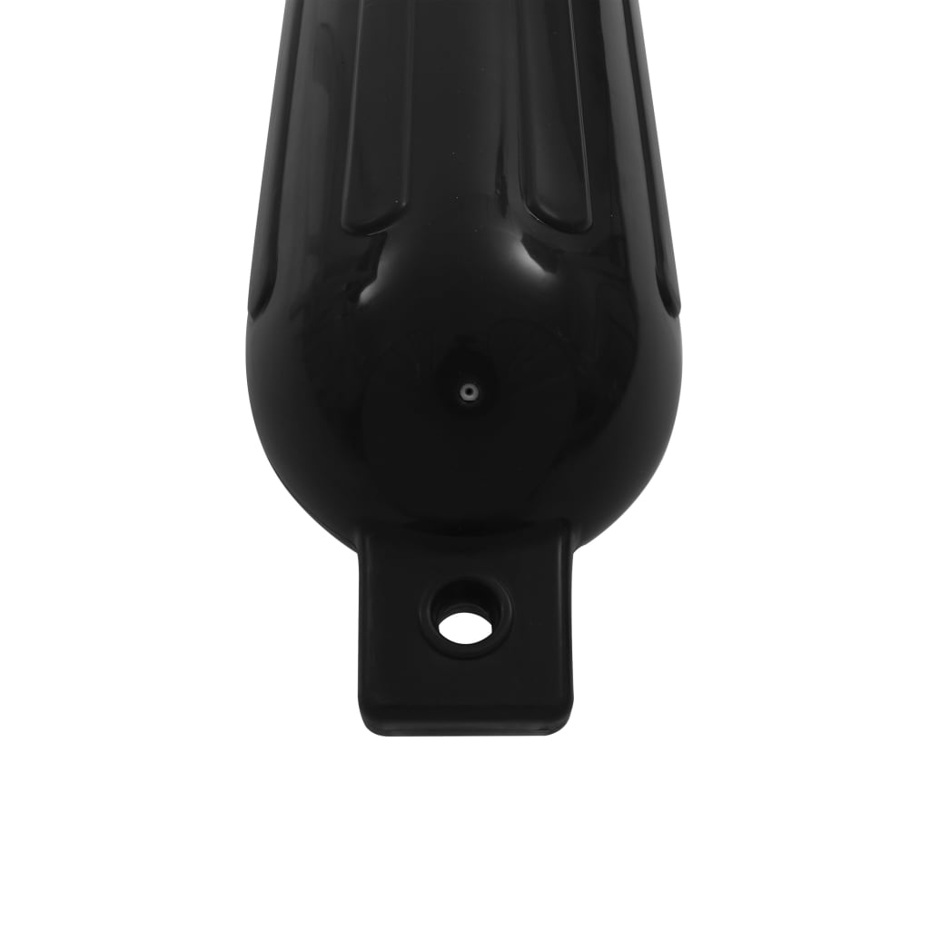 Lodný nárazník 4 ks, čierny 51x14 cm, PVC