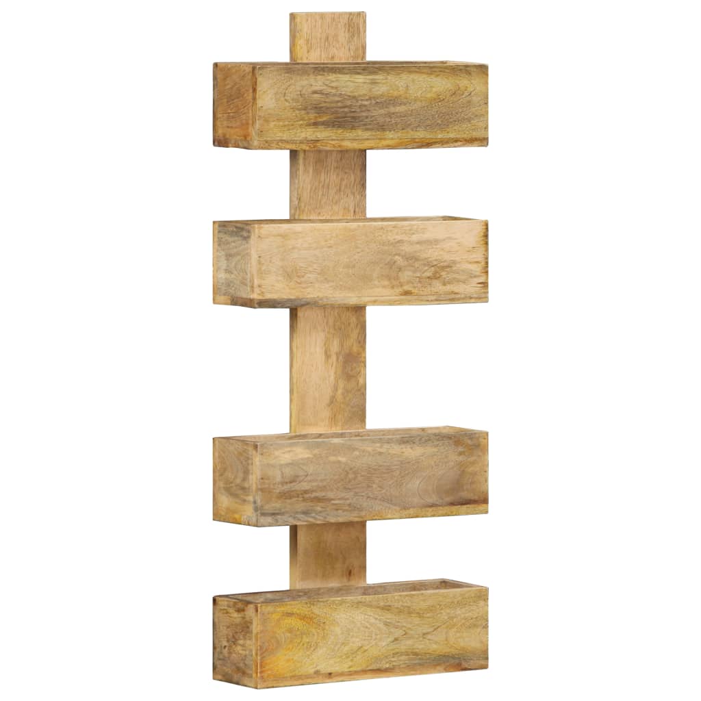 Nástenný Stojan Na Časopisy 30X11X72 Cm Mangovníkový Masív