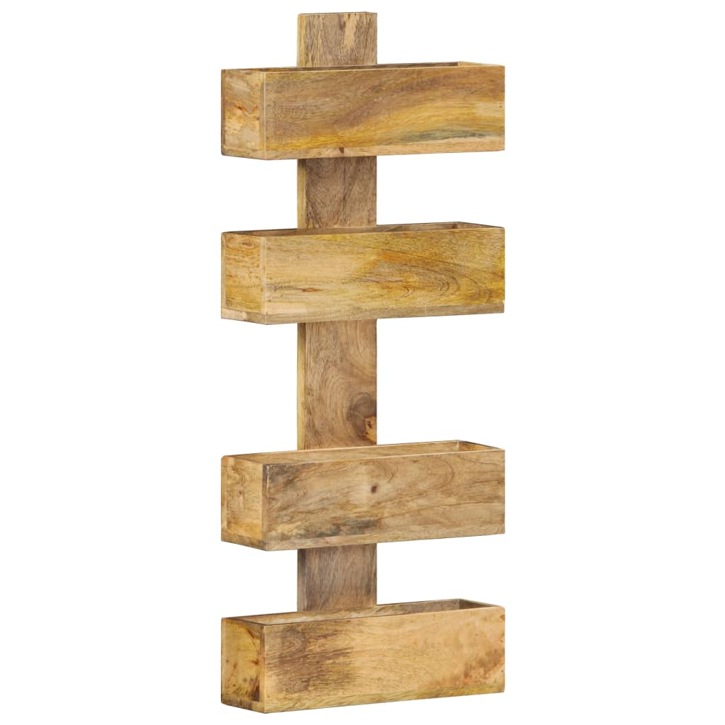 Nástenný Stojan Na Časopisy 30X11X72 Cm Mangovníkový Masív