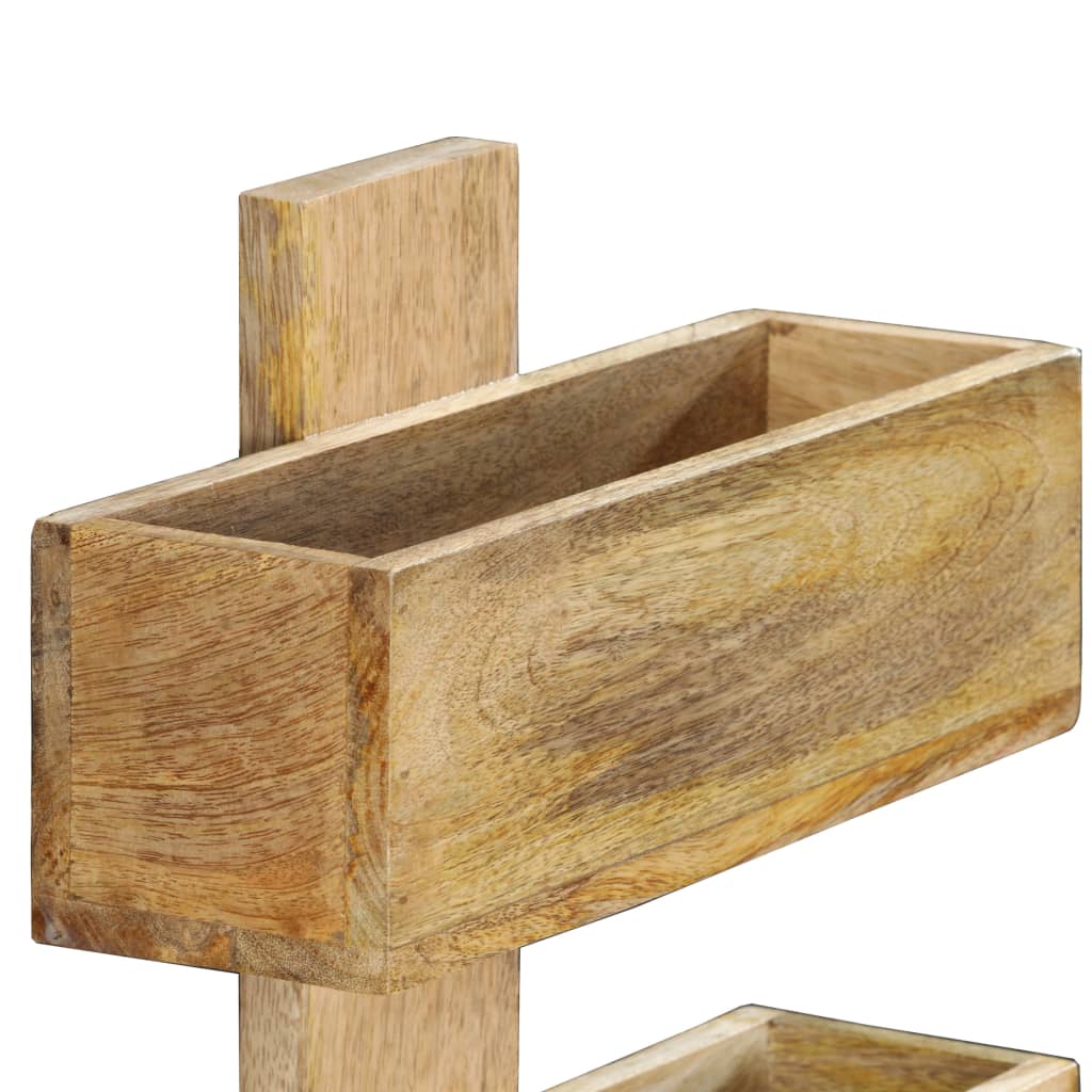 Nástenný Stojan Na Časopisy 30X11X72 Cm Mangovníkový Masív