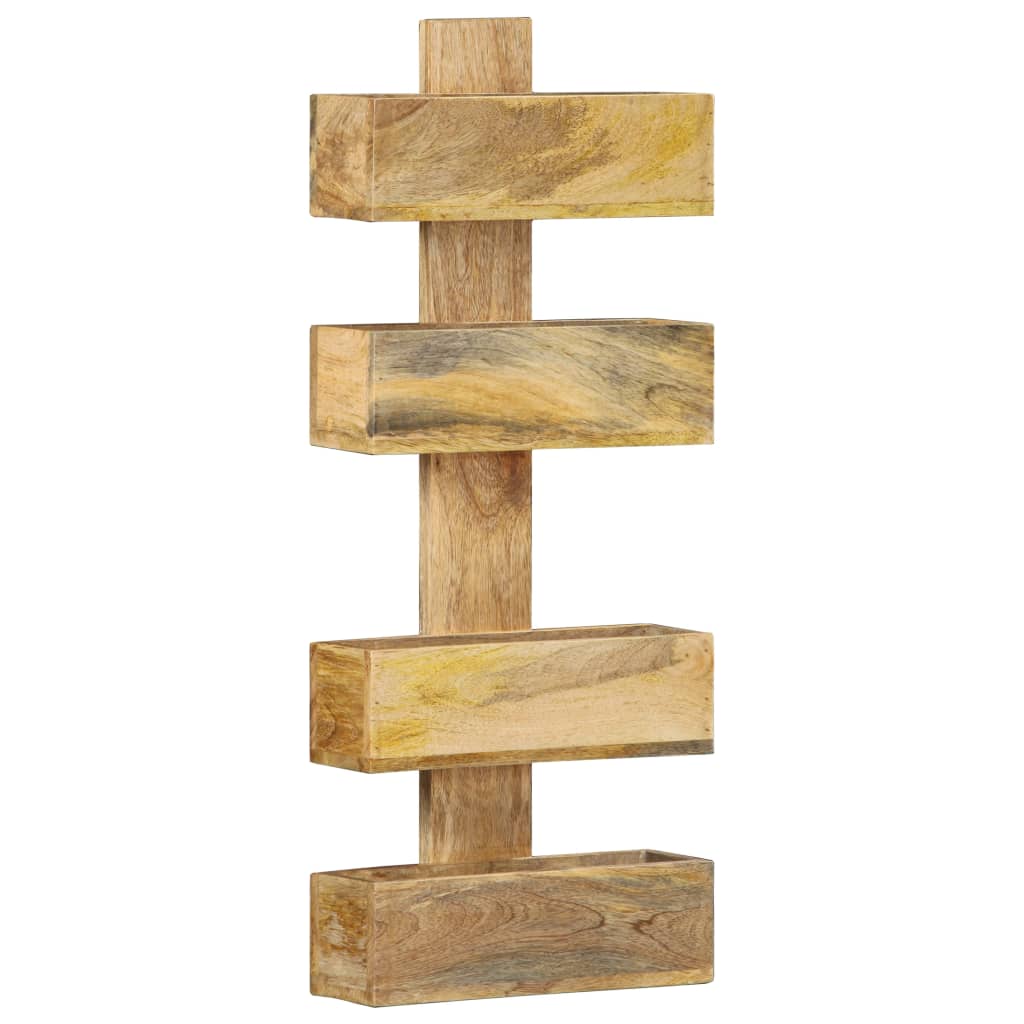 Nástenný Stojan Na Časopisy 30X11X72 Cm Mangovníkový Masív