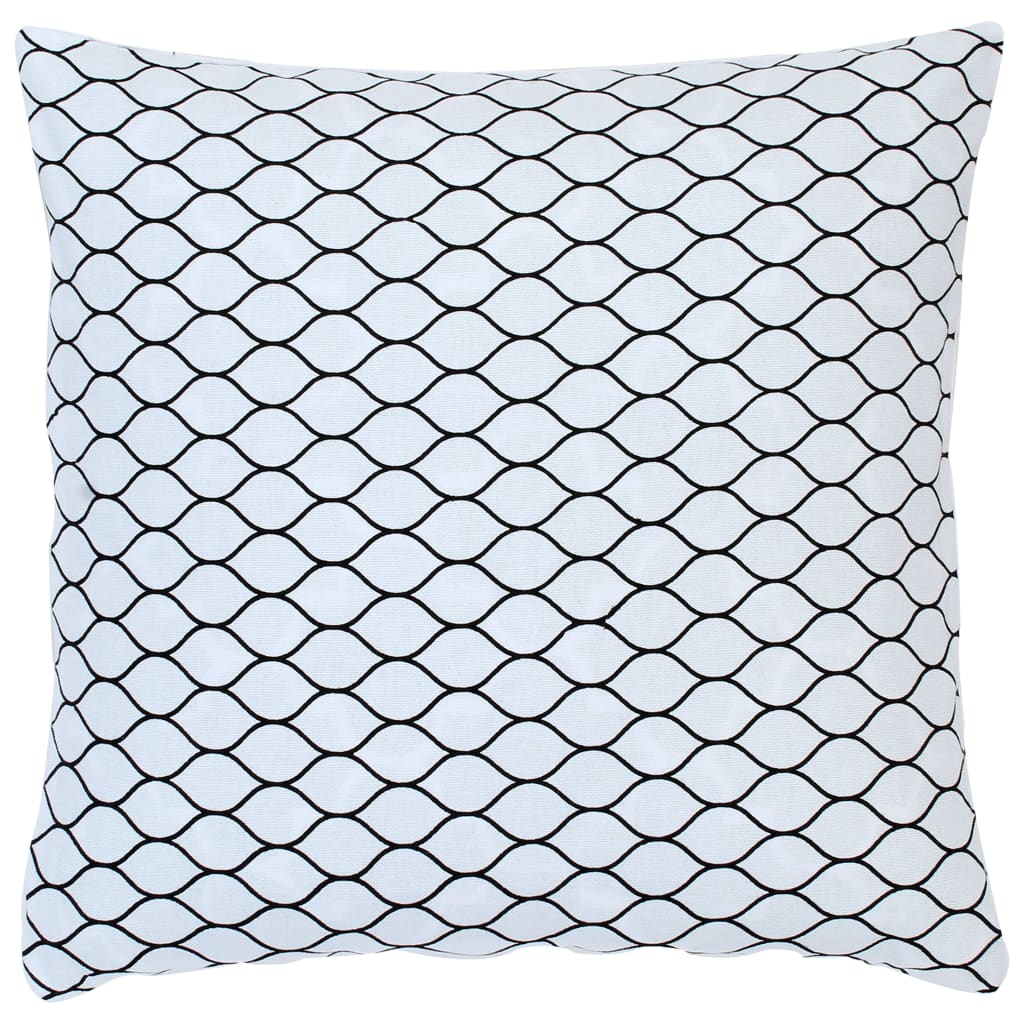 Vankúše 2 Ks Čierno-Biele 40X40 Cm Bavlna S Potlačou