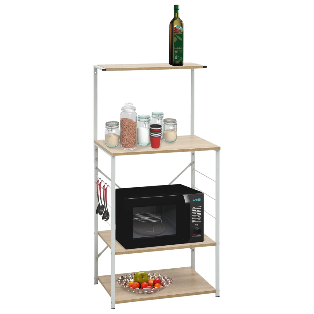 Skrinka Na Mikrovlnku, 60X39,6X123 Cm, Kompozitné Drevo