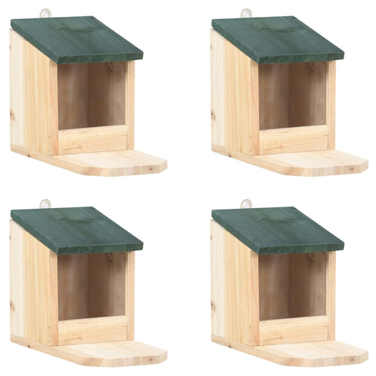 Domčeky pre veveričky 4 ks jedľové drevo