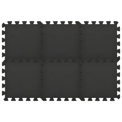 Podložka puzzle 54 ks 4,86㎡ EVA pena čierna